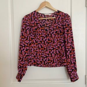 All in Favor Floral Blouse -XS